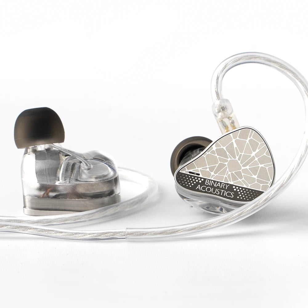 Binary EP321-MEMS 6-Driver Tribrid IEM 2DD+3BA+MEMS Direct Drive Hi-Res Audiophile In-Ear Monitor Earphone HiFi Music Earbuds