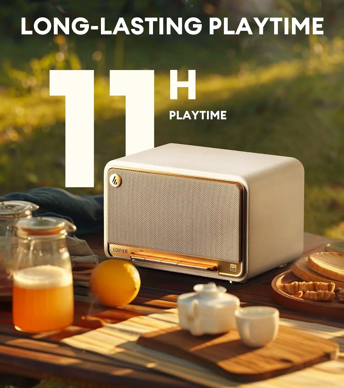 Hi-Res Tabletop Wireless Speaker, LDAC, Bluetooth 5.3, 60W, 11h Playtime, APP Control