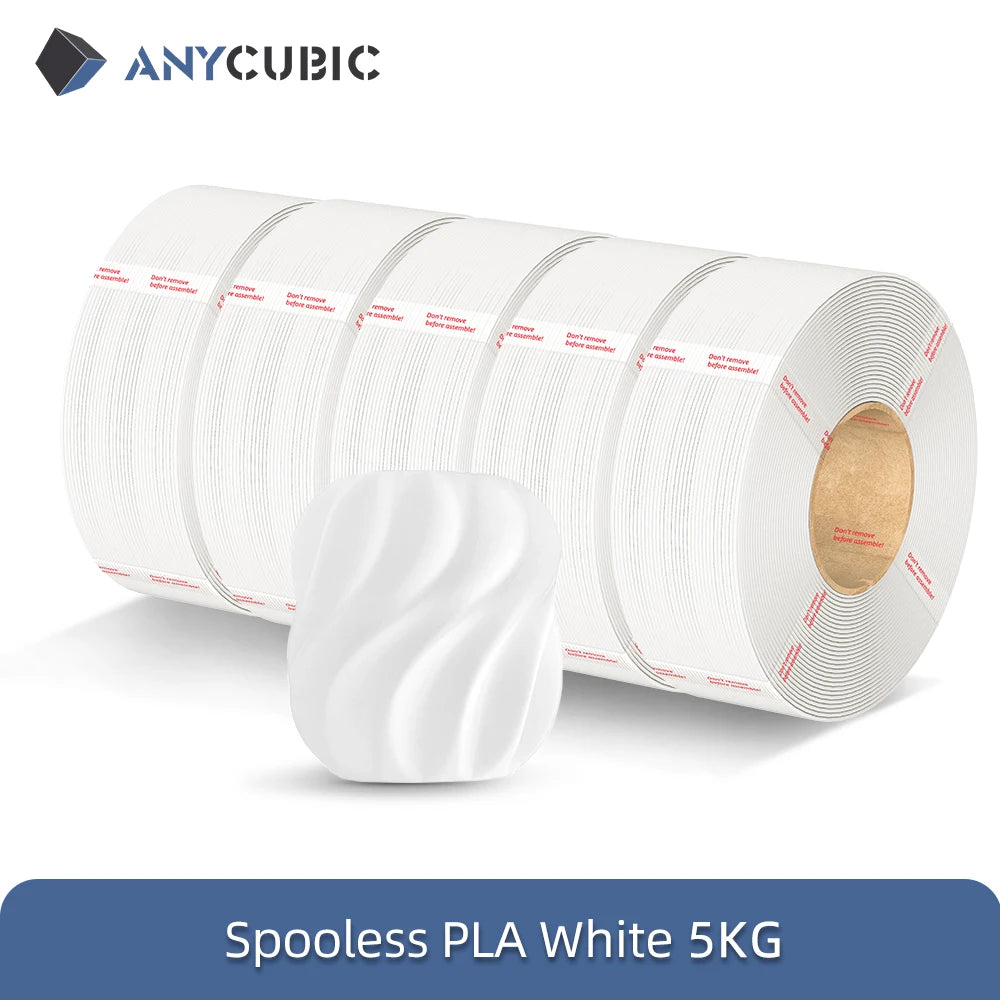 0KG Refill PLA Filament 3D Printer 1.75mm Spooless Plastic Rubber Filament Material For FDM 3D Printer for Kobra 3 S1C