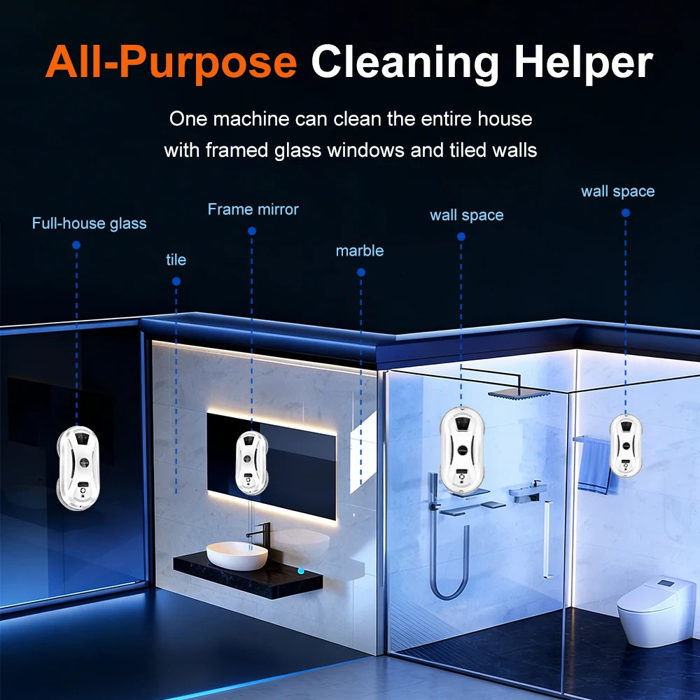 Ultra Thin Robot Vacuum Cleaner Window Cleaning Robot Window Electric Glass Limpiacristales Remote Control For Home