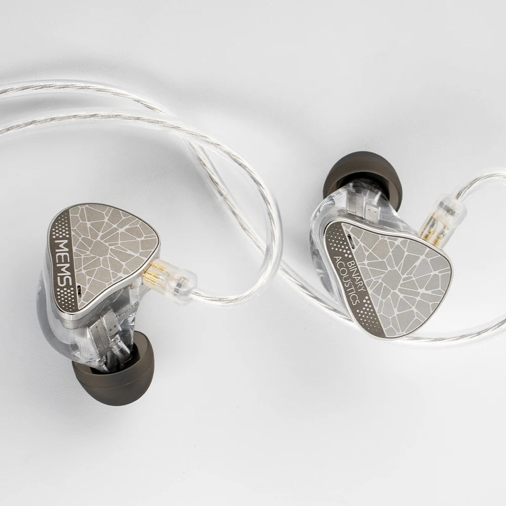 Binary EP321-MEMS 6-Driver Tribrid IEM 2DD+3BA+MEMS Direct Drive Hi-Res Audiophile In-Ear Monitor Earphone HiFi Music Earbuds