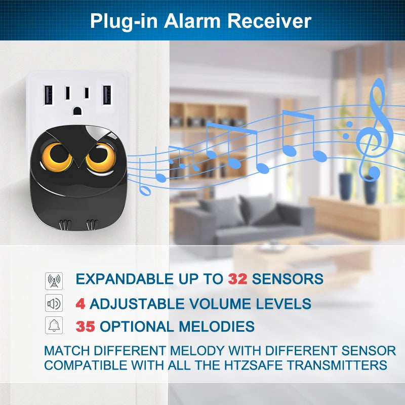 Wireless Driveway Security Alarm Waterproof PIR Motion Detector Garage Welcome Burglar Alarm Secure System Patrol