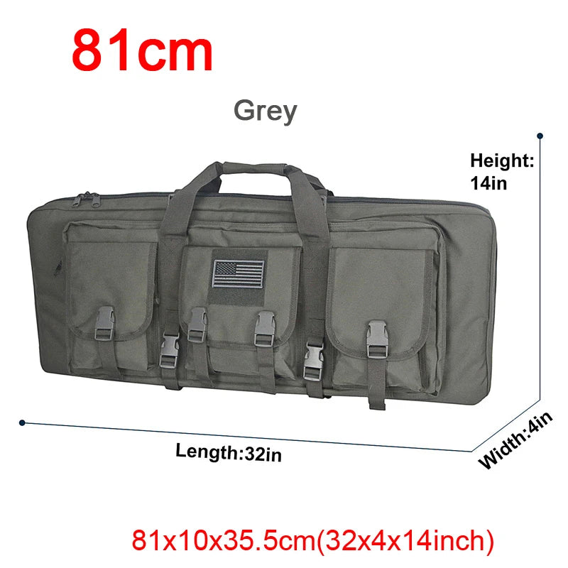 32 38 42 48 inch Tactical Double Rifle Case Molle Rifle Bag Sniper Airsoft Gun Case Backpack Hunting Gun Holster