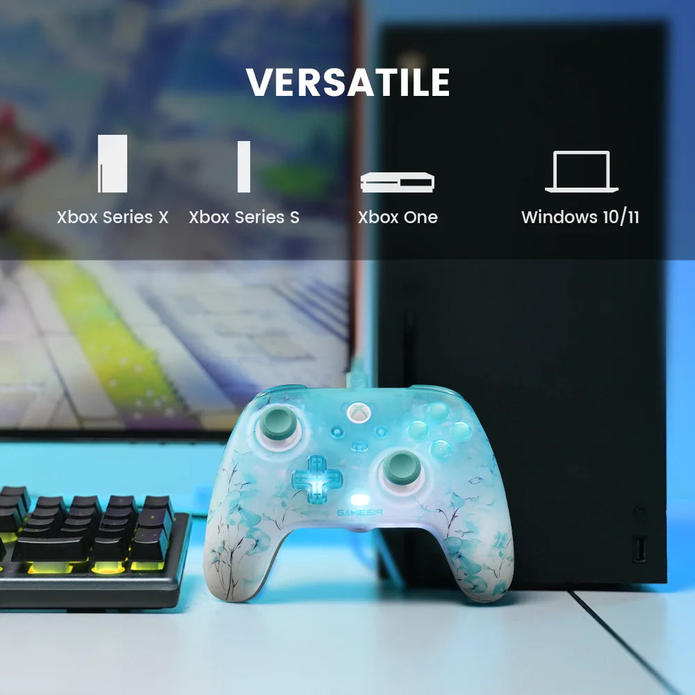 T7 Pro Floral Xbox Gamepad Hall Effect Game Controller for Xbox Series X, Xbox Series S, Xbox One X | S game console