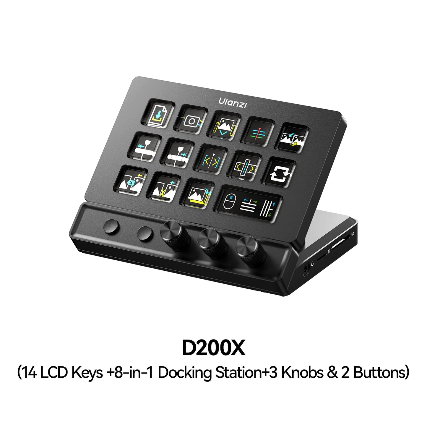 Ulanzi D200/D200X/D100H Production Console and Studio Controller for Gaming/Office/Livestreaming/Content Creation Youtube Tiktok