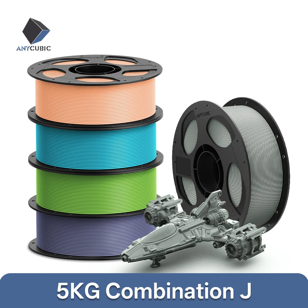 5 KGYCUBIC PLA Filament For FDM 3D Printer 1.75mm Eco-friendly 3D Printing Material Failment For Kobra S1C K3C EU US Warehouse
