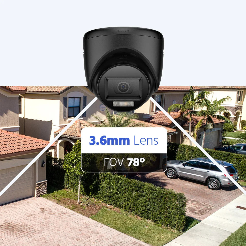 Security Camera Kit 4PCS 2MP Bullet Outdoor Weatherproof Housing 66ft Super Night Vision Smart IR CCTV Camera