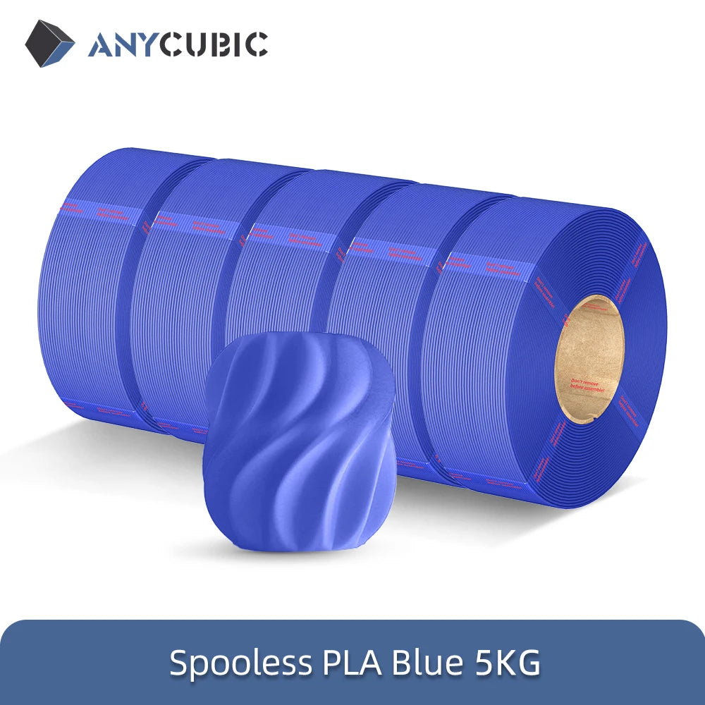 0KG Refill PLA Filament 3D Printer 1.75mm Spooless Plastic Rubber Filament Material For FDM 3D Printer for Kobra 3 S1C
