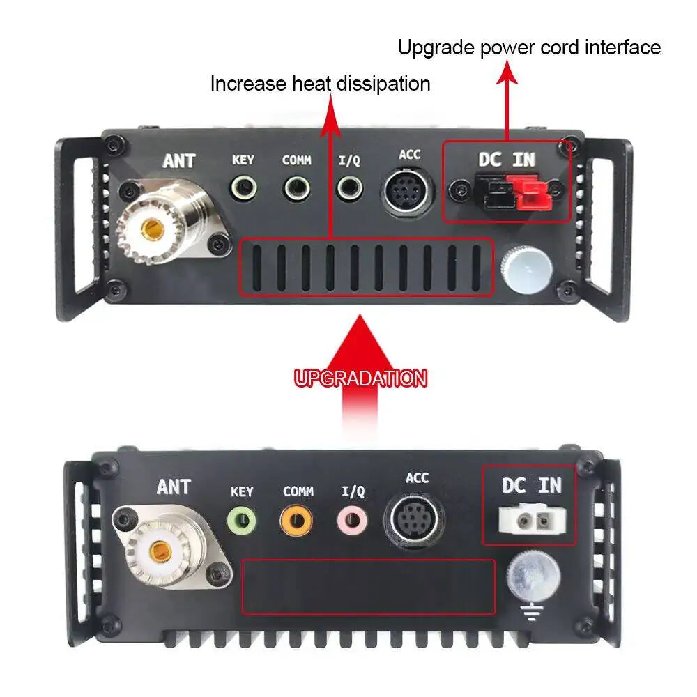 Xiegu G90 0.5-30MHz HF Amateur Radio 20W SSB/CW/AM/FM SDR Structure with Built-in Auto Antenna Tuner HF Transceiver
