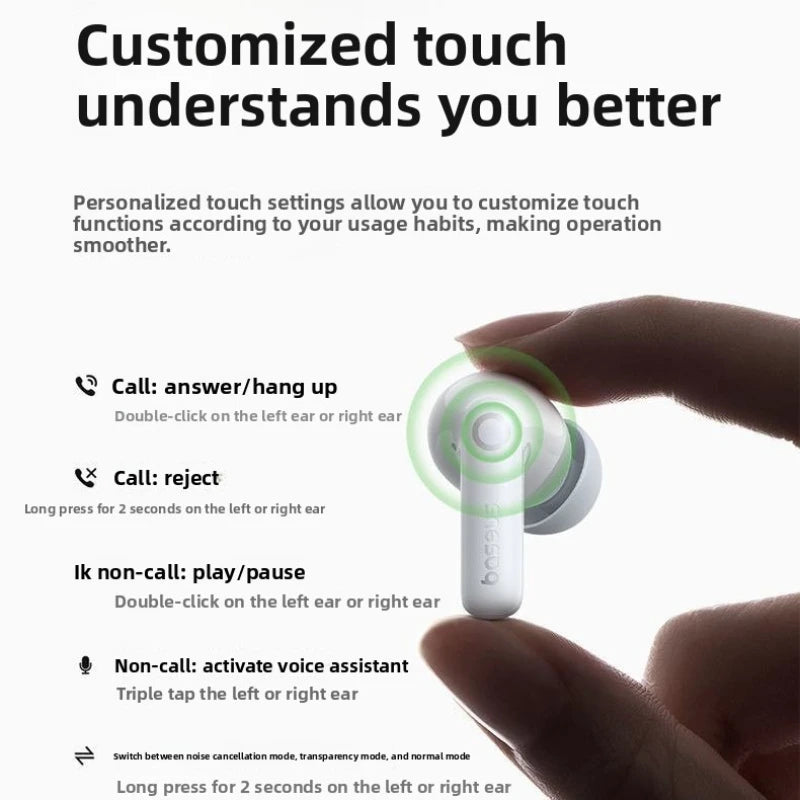 Bluetooth Earphones Deep Noise Reduction Wireless In Ear High Quality Sports Music Gold Label Certified Earphones