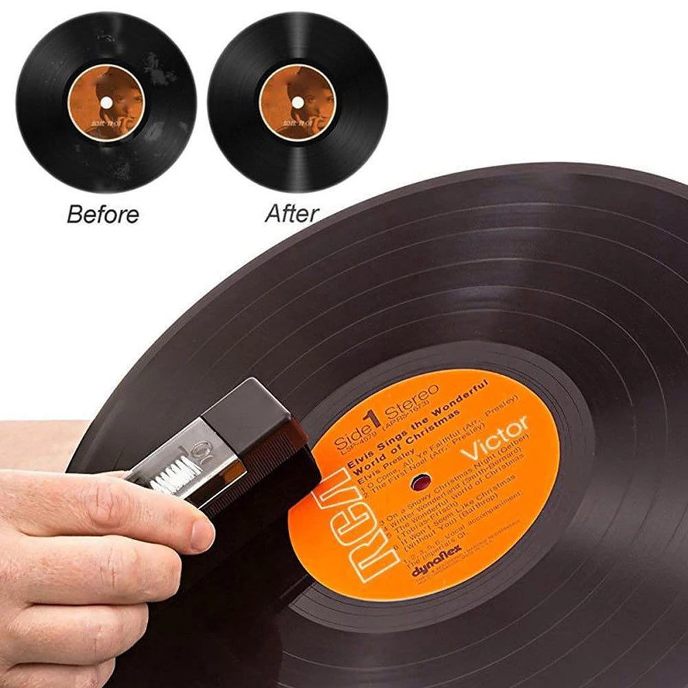 Anti Static Dust-Remover Vinyl Record Cleaner Cleaning Brush for Vinyl Record Player Dust-Remover-Brush Turntables Cleaning Kit