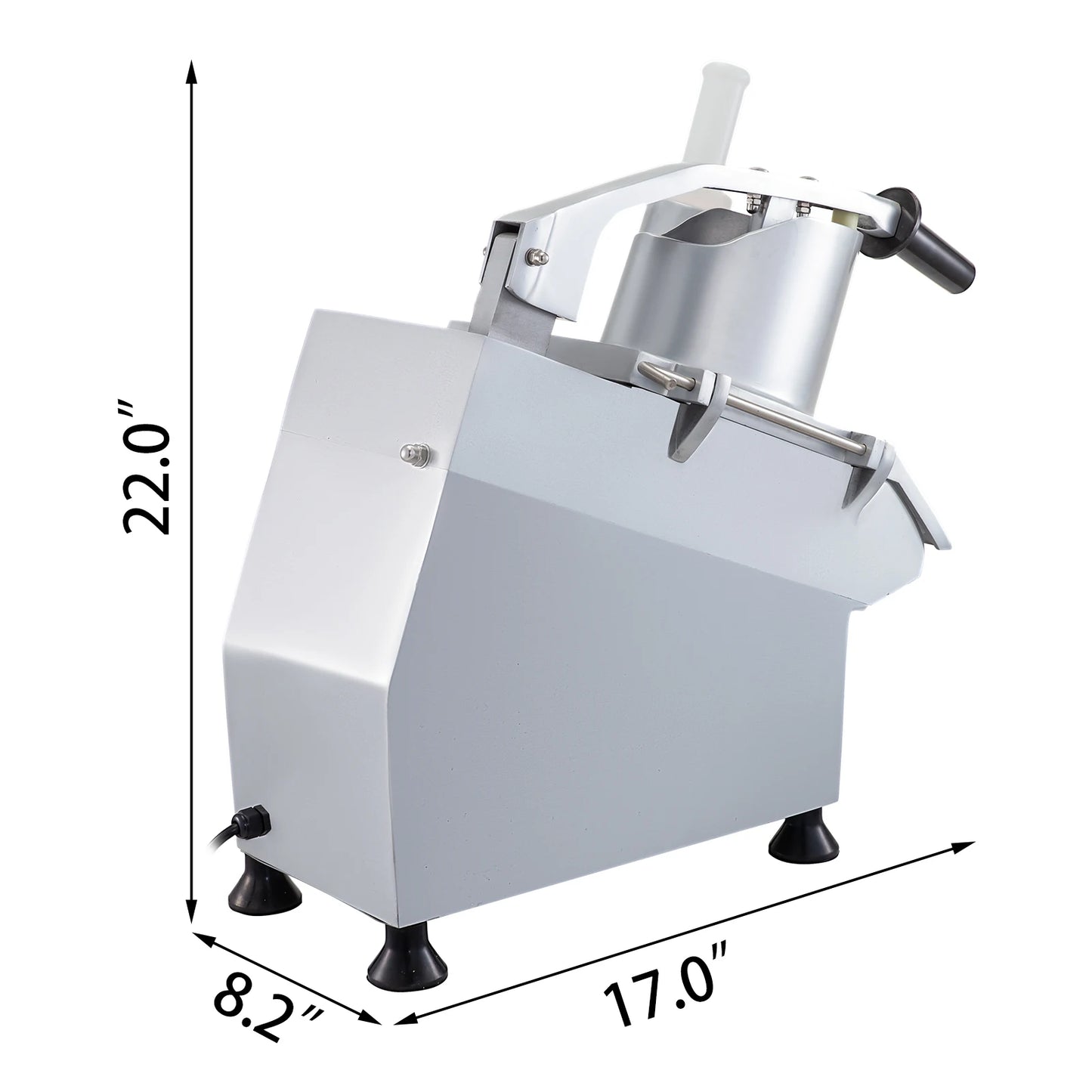 Electric Vegetable Fruit Cutter with 6 x Cutting Disks Vegetable Slicer Food Processor for Potato Cabbage Onion