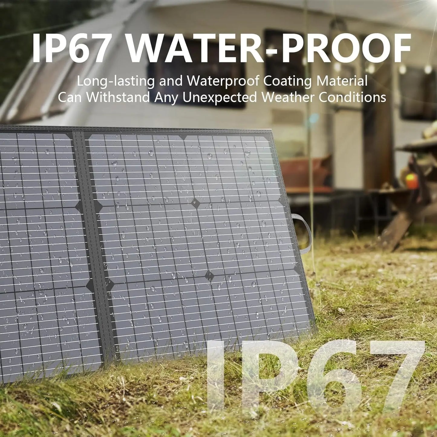 220W 40V Portable Solar Panel Waterproof Foldable Solar Panel Power Backup Solar Charger for Power Station RV Camping