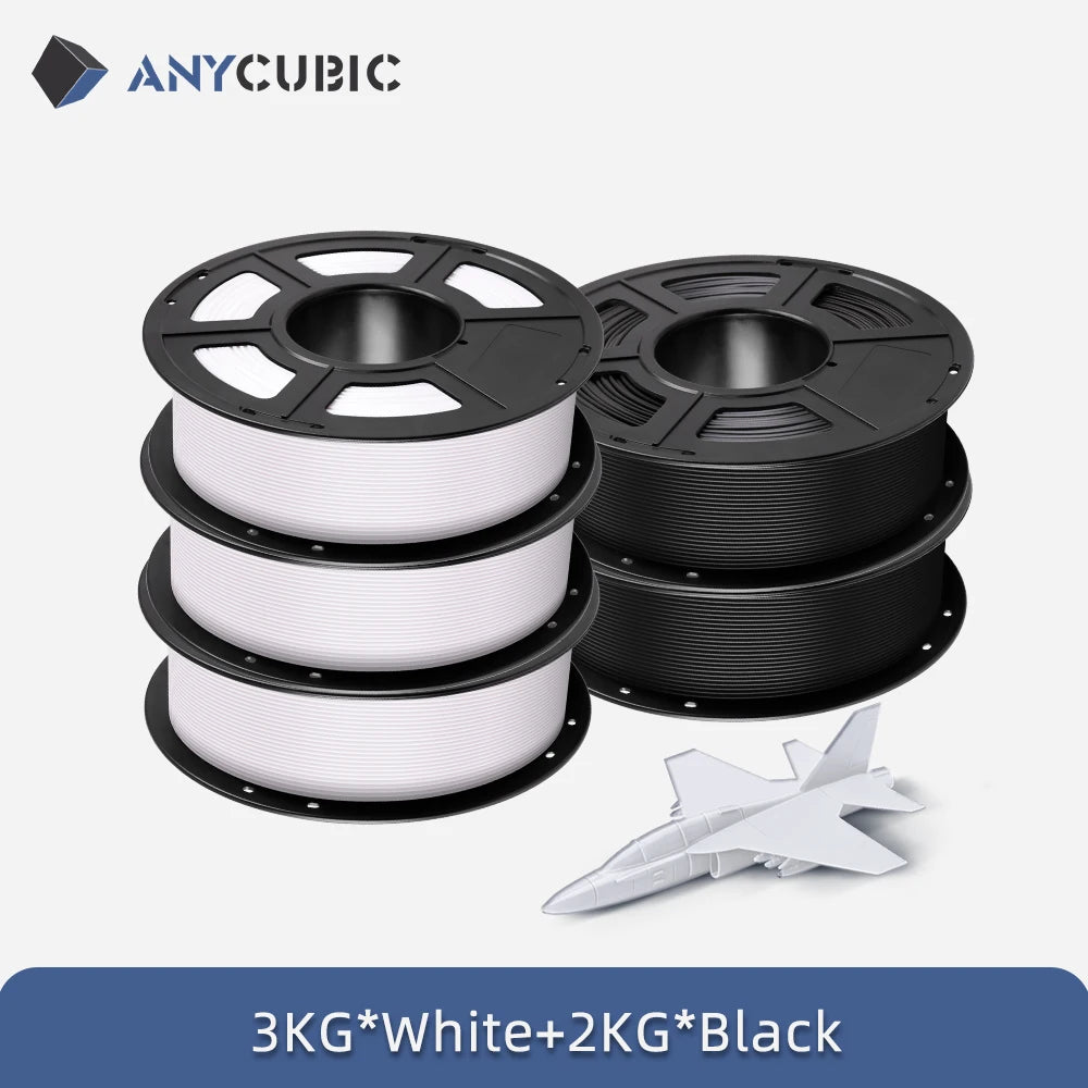 5 KGYCUBIC PLA Filament For FDM 3D Printer 1.75mm Eco-friendly 3D Printing Material Failment For Kobra S1C K3C EU US Warehouse