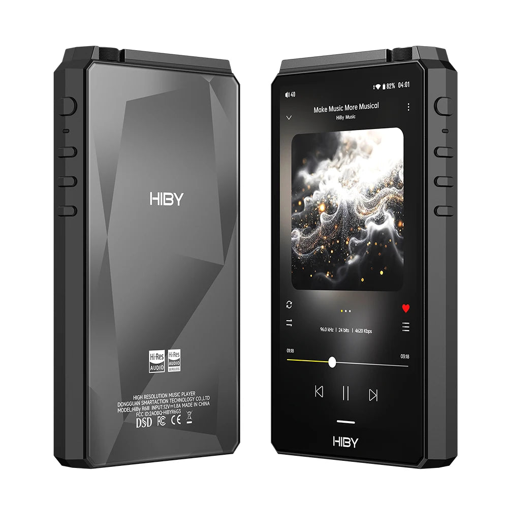 Android 12 Music Player MP3 USB DAC HIFI WiFi Bluetooth 5.0 CS43198 *4 MQA16x DSD512 PCM768 4500mAh