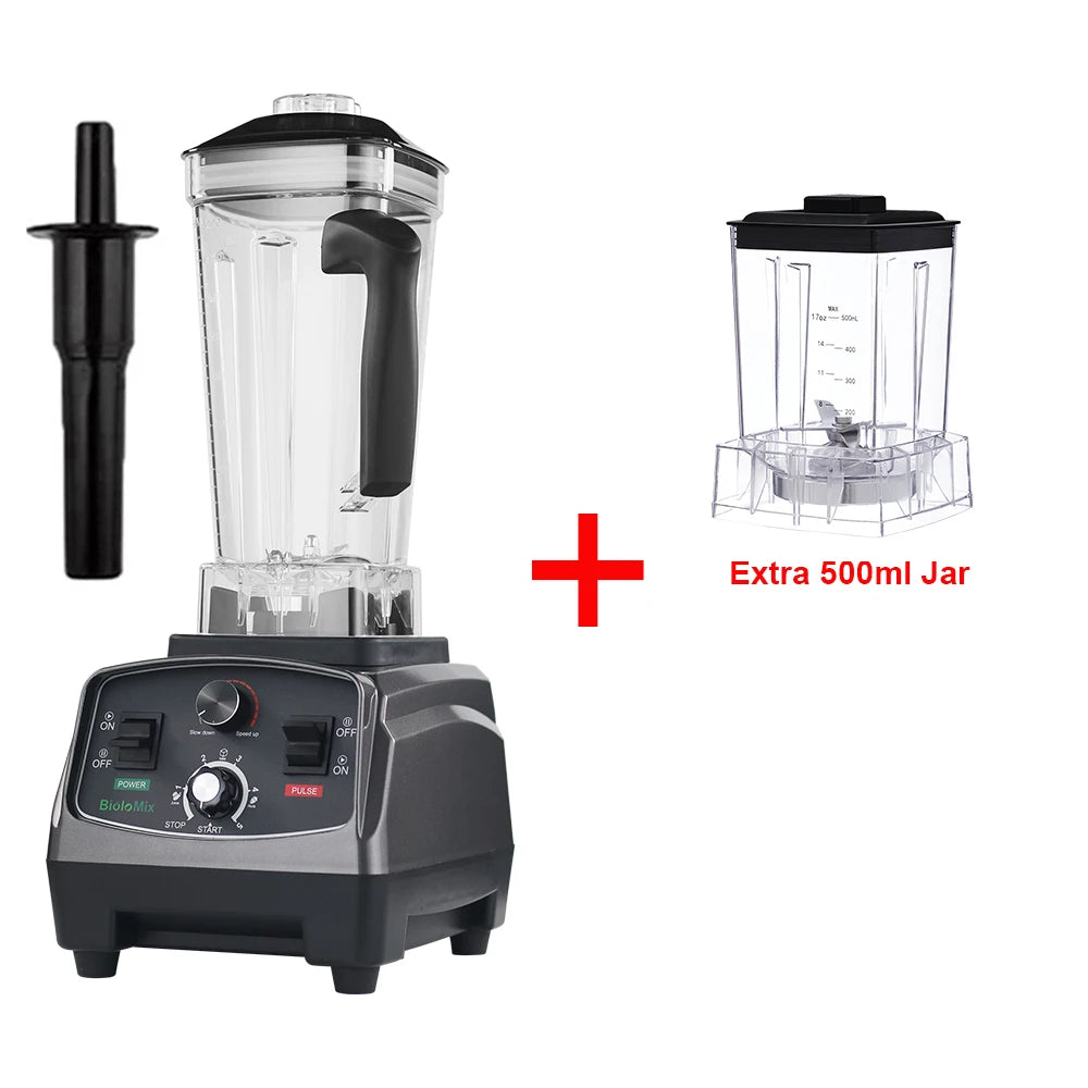 3HP 2200W Heavy Duty Grade Timer Blender Mixer Juicer Fruit Food Processor Ice Smoothies BPA Free 2L Jar