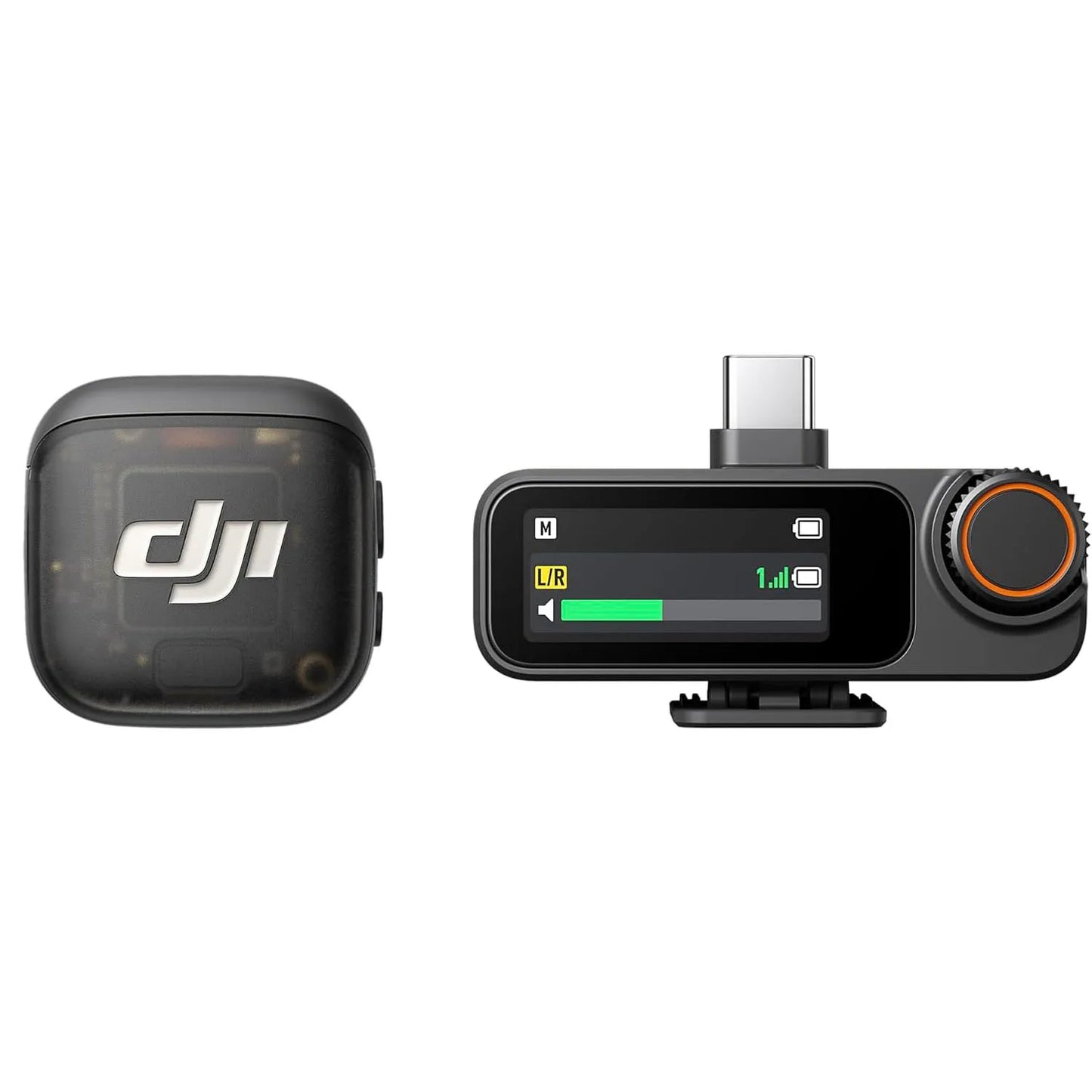 DJI Mic 3 Wireless Microphone Set with Charging Case Ultralight Adaptive Gain Control Dual Band Anti-Interference 28hrs Vlog Ready for iPhone Camera Android