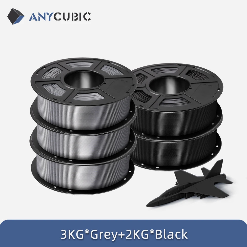 5 KGYCUBIC PLA Filament For FDM 3D Printer 1.75mm Eco-friendly 3D Printing Material Failment For Kobra S1C K3C EU US Warehouse