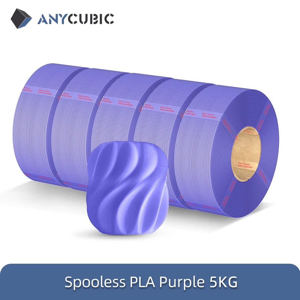 0KG Refill PLA Filament 3D Printer 1.75mm Spooless Plastic Rubber Filament Material For FDM 3D Printer for Kobra 3 S1C