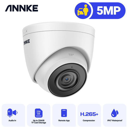 5MP IP Camera Outdoor Indoor POE Security Cameras Smart Home POE Surveillance Cameras TF Card Support With Audio in