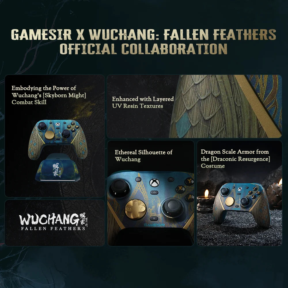 G7 Pro Wuchang: Fallen Feathers Edition, Wireless Xbox Controller for Xbox Series X|S, Xbox One X|S, Steam, PC, Android