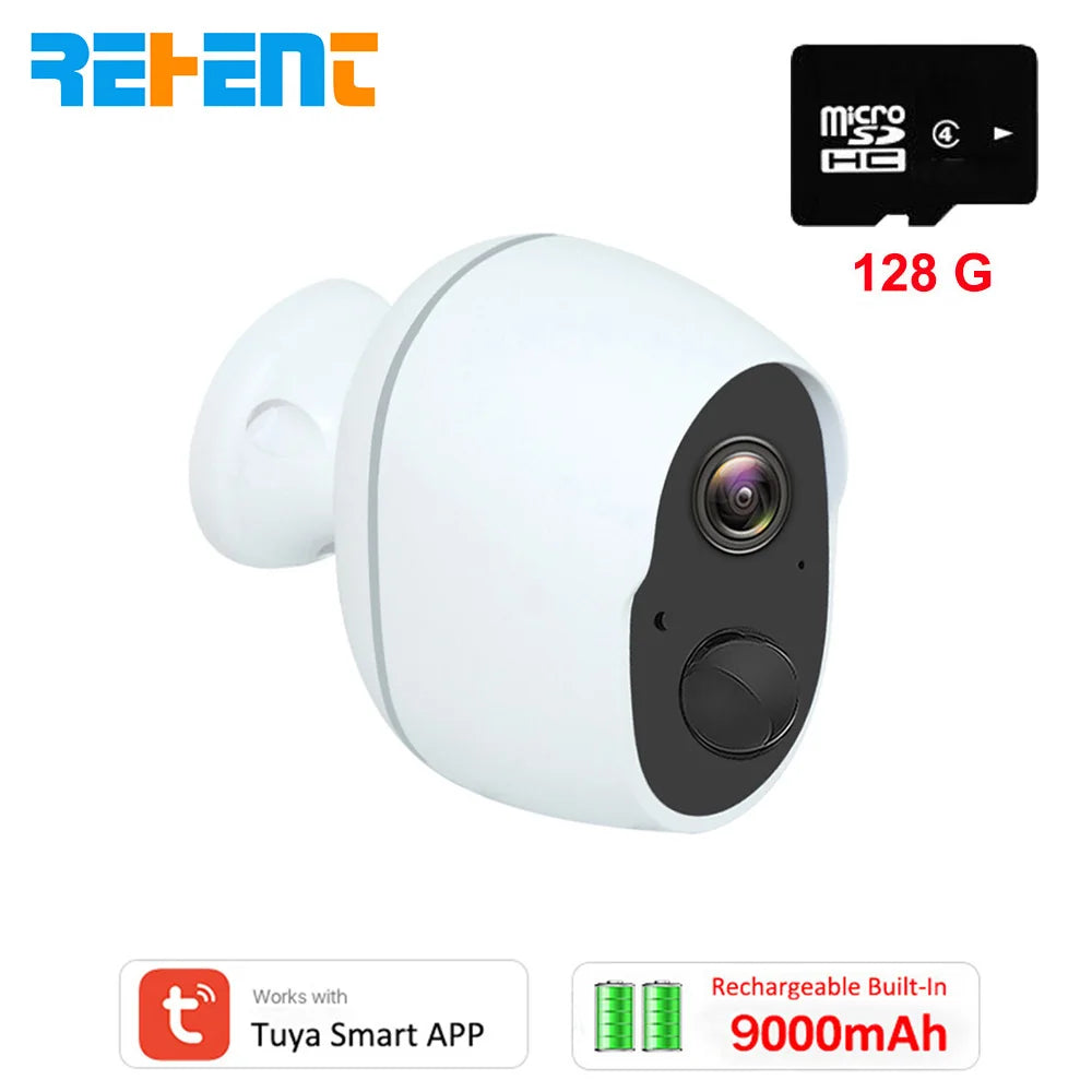 3MP 9000mAh Battery WIFI Surveillance Camera Tuya Smart Home Outdoor Security Protection Wireless CCTV Camera Solar Panel