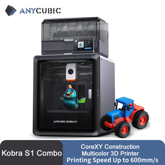 Combo Multi-Color 3D Printer Max Speed 600mm/s Core XY Stable Structure High Precision 3D Printer