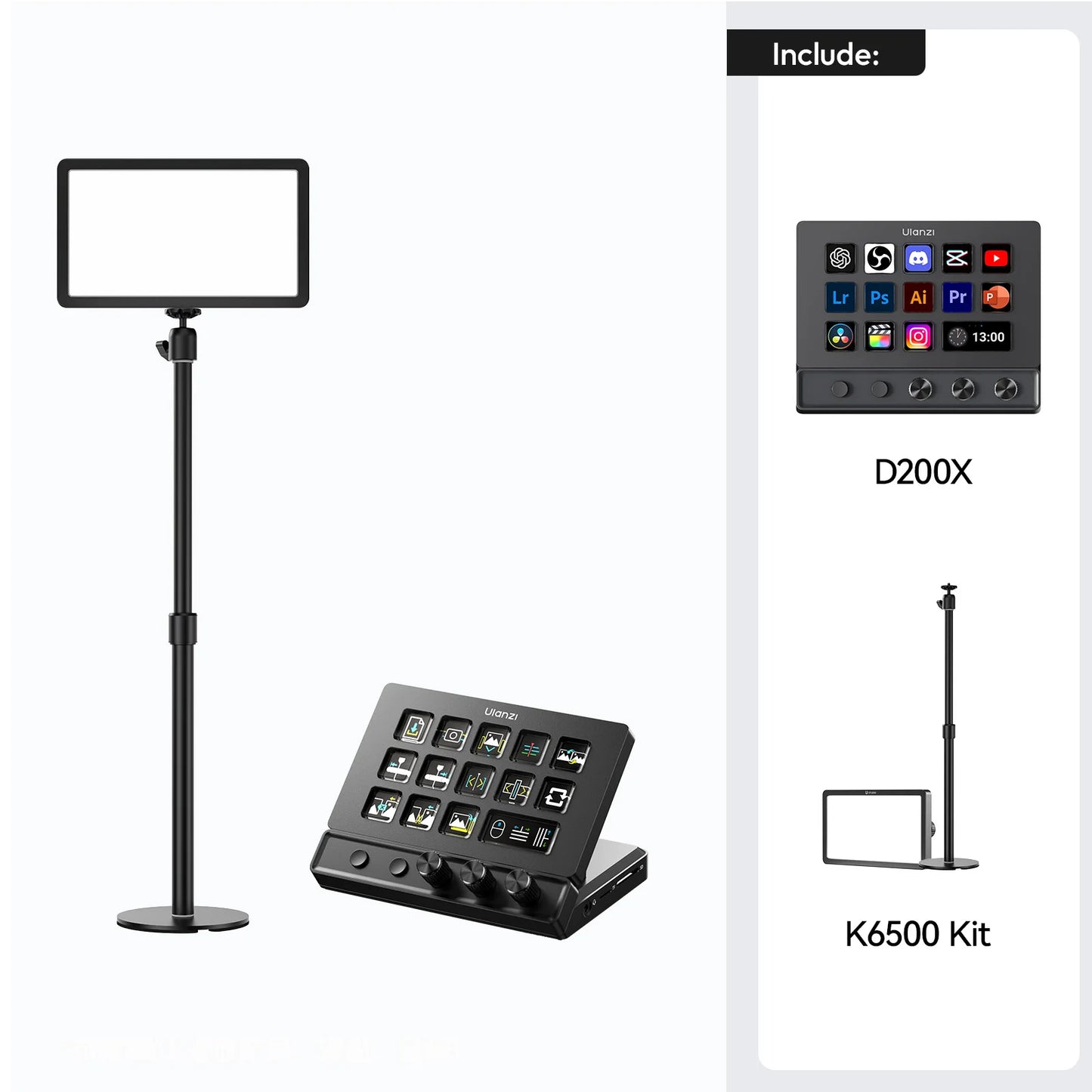 Ulanzi D200/D200X/D100H Production Console and Studio Controller for Gaming/Office/Livestreaming/Content Creation Youtube Tiktok