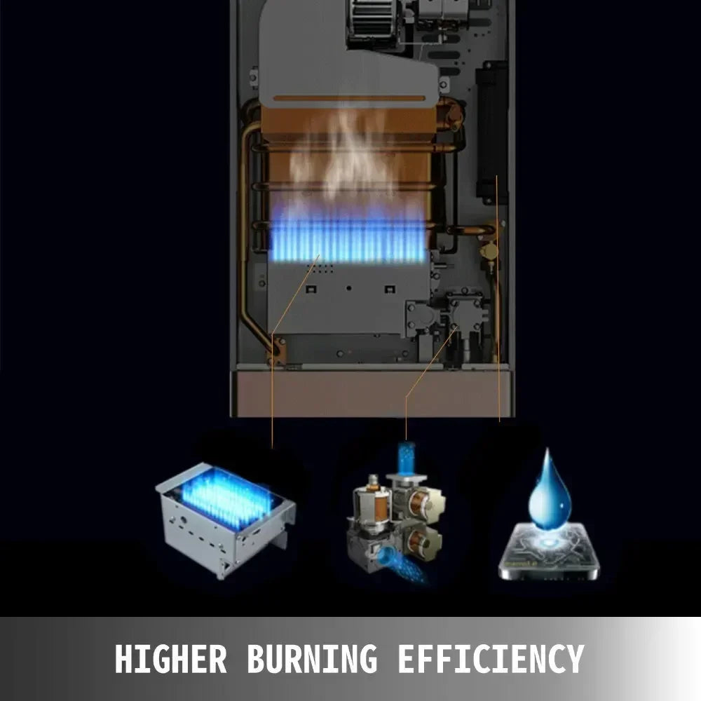 SIHAO LPG Water Heater 6L 8L 10L 12L 16L 18L Gas Water Heater Tankless Stainless Steel Boiler Outdoor Camping Appliance