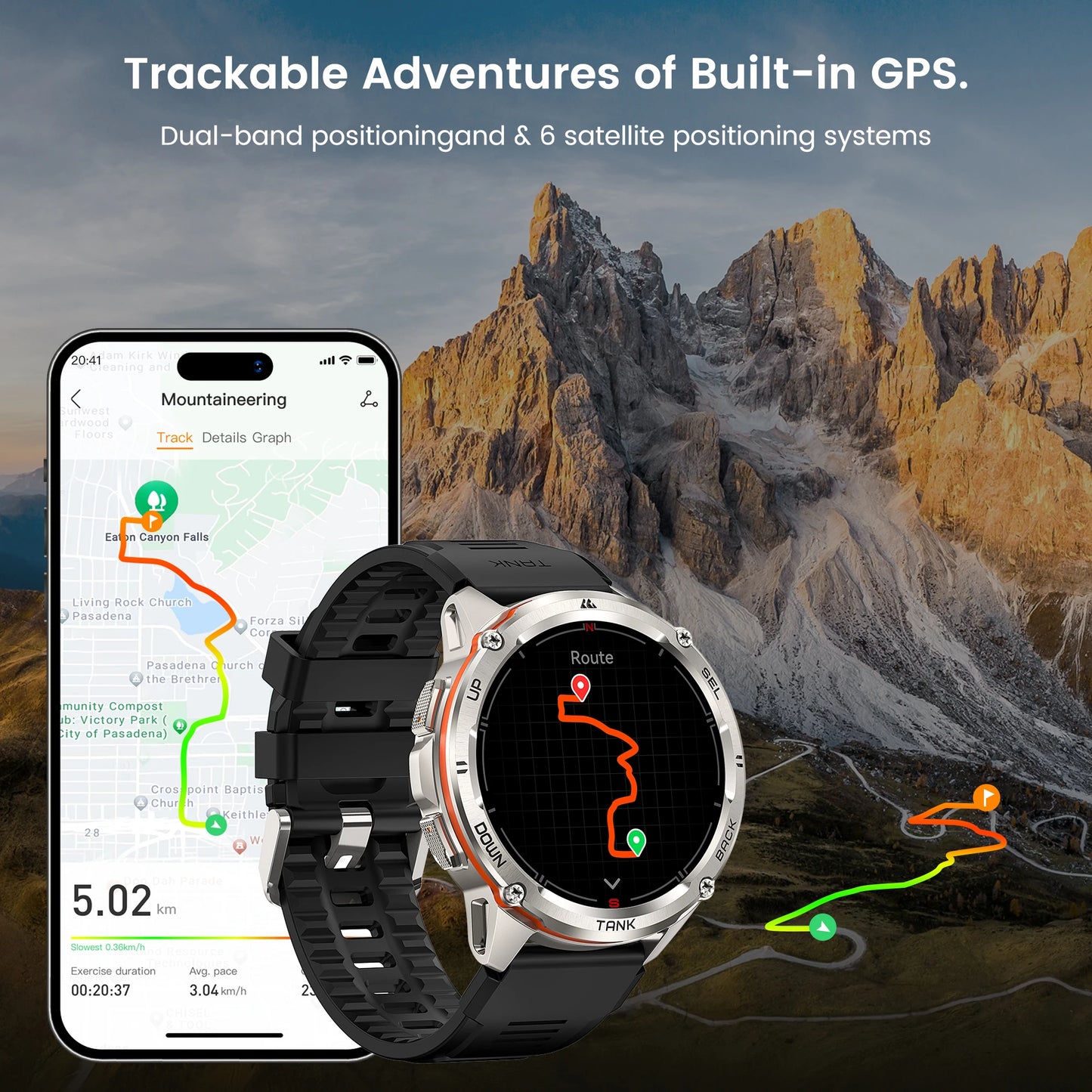 Ultra GPS Smart Watch for Men Rugged Smartwatch 470mAh Fitness AMOLED Bluetooth Electronic Watches