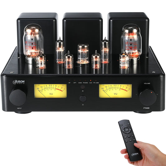 Juson Audio FTA88-N 180W KT88 HiFi Tube Amp Class A Phono Vacuum Amp With Mosfet Single Ended Dual Mode Remote LDAC aptX-HD
