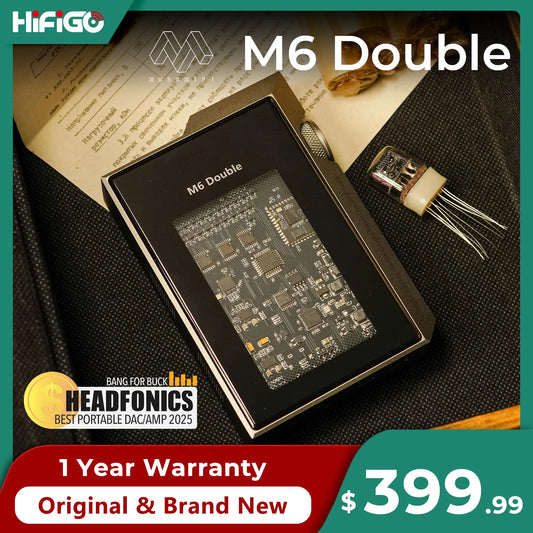 Musehifi M6 Double JAN 6418+IN-17 HiFi Portable DAC & Headphone Amplifier ES9039 DAC Chipset Vacuum Tubes Earphone Decoder AMP