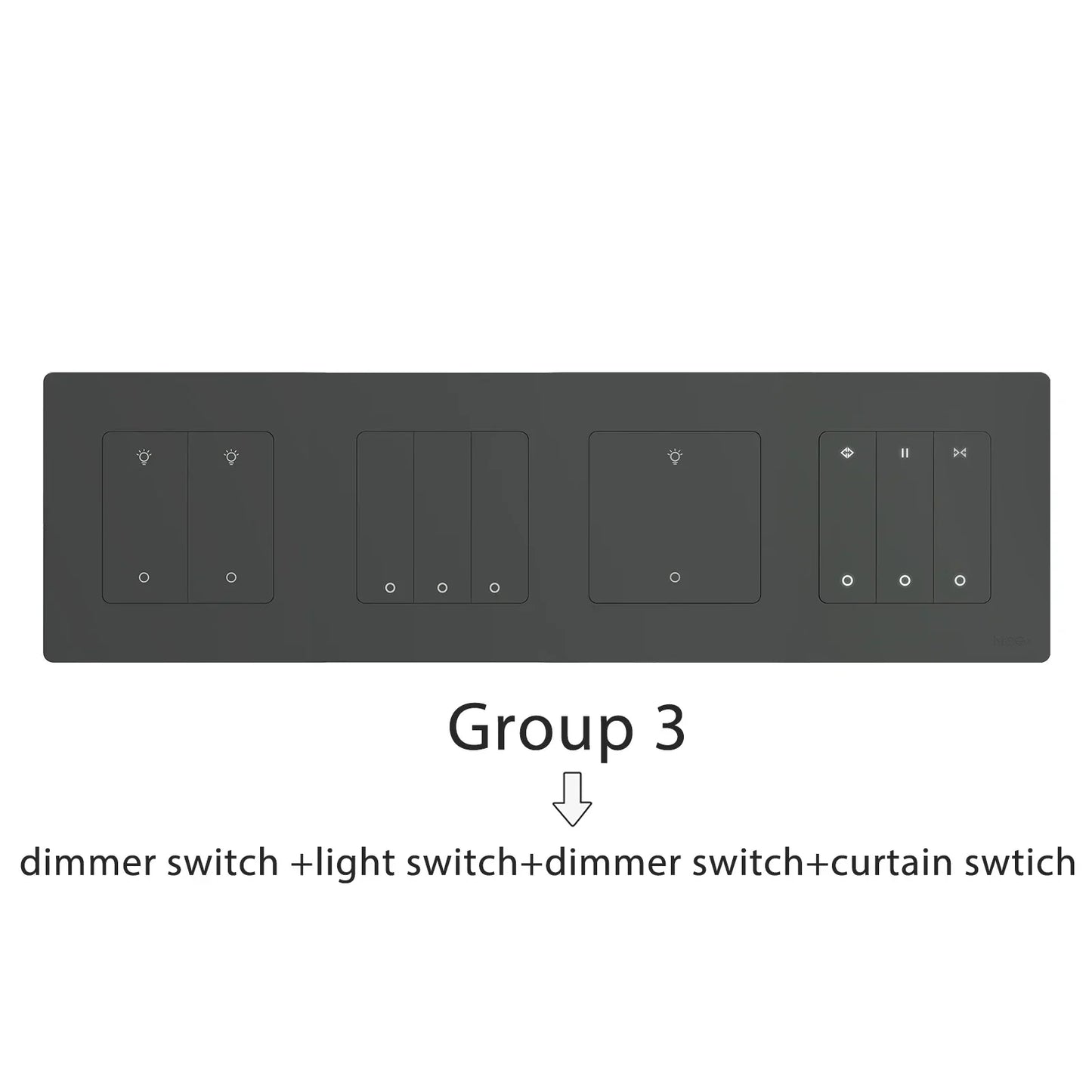 MOES Star Ring Series ZigBee Smart Light Switch Dimmer Switch and Curtain Switch Smart Life APP Work with Alexa Google Home