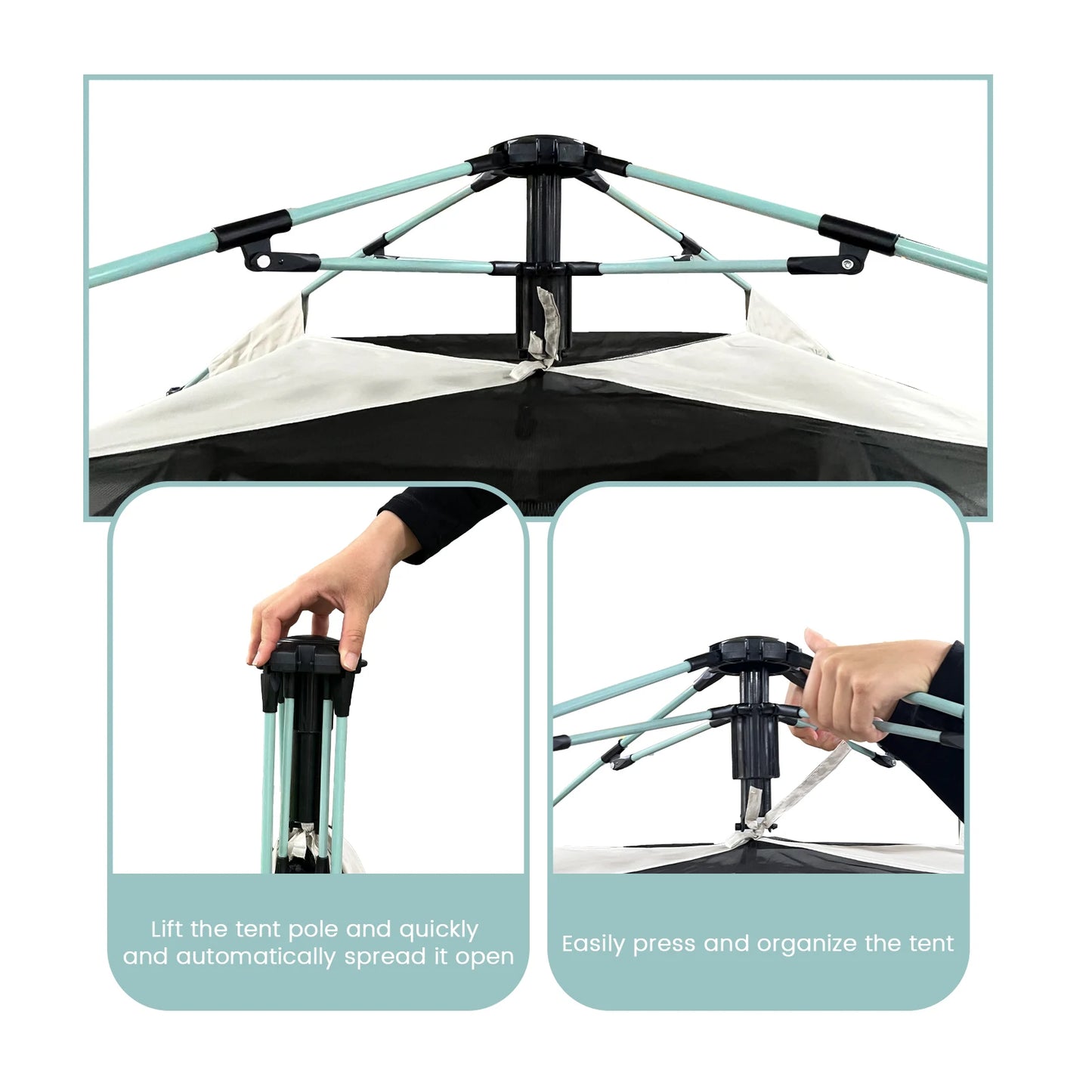 2-3 Person outdoor camping pop-up tent waterproof, windproof and rainproof carpa ventilation upgrade bring storage bag camping