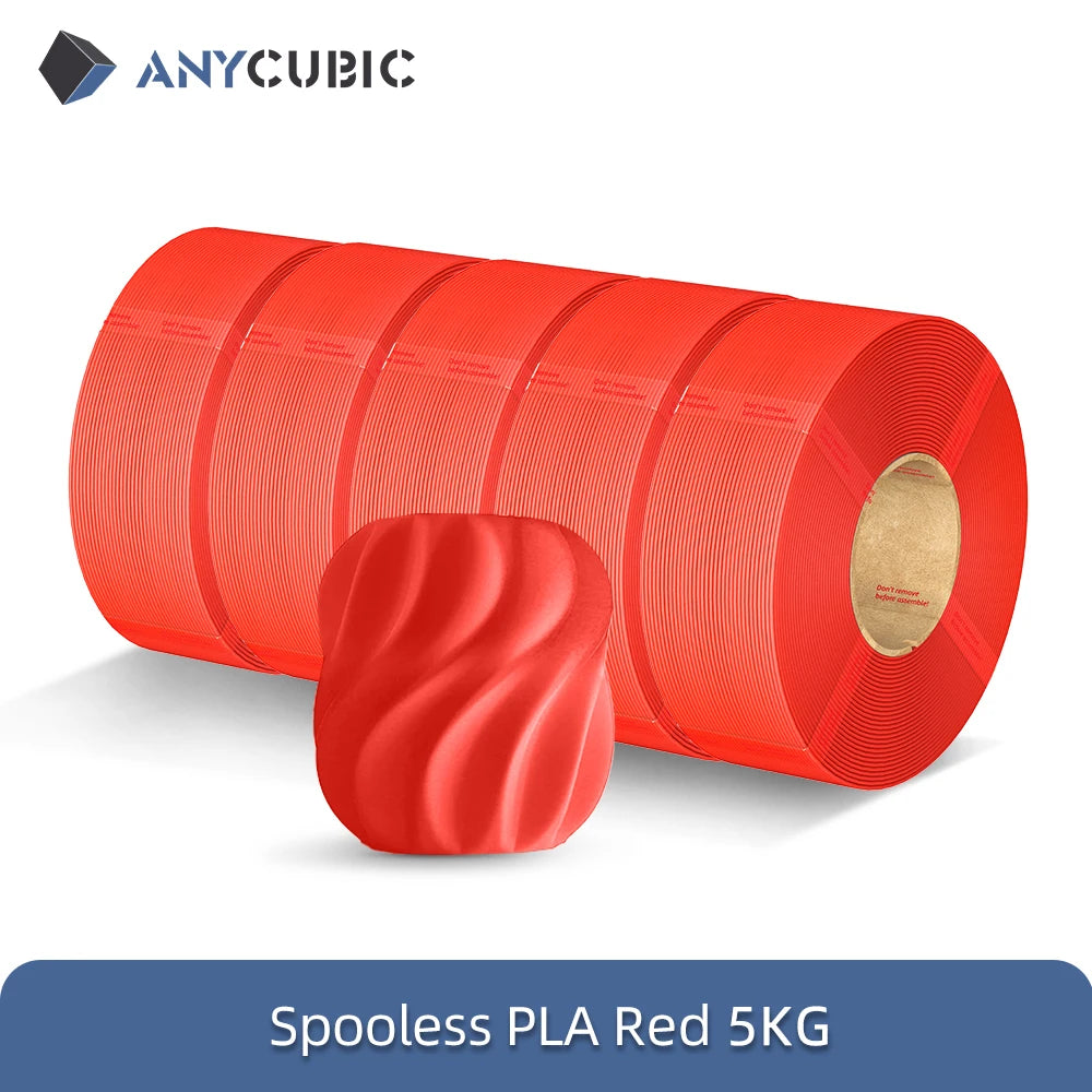 0KG Refill PLA Filament 3D Printer 1.75mm Spooless Plastic Rubber Filament Material For FDM 3D Printer for Kobra 3 S1C