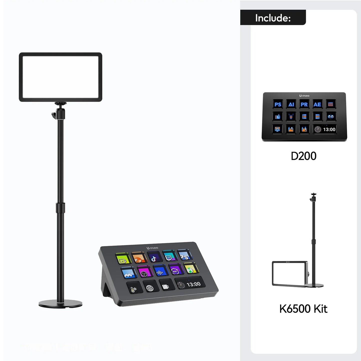 Ulanzi D200/D200X/D100H Production Console and Studio Controller for Gaming/Office/Livestreaming/Content Creation Youtube Tiktok