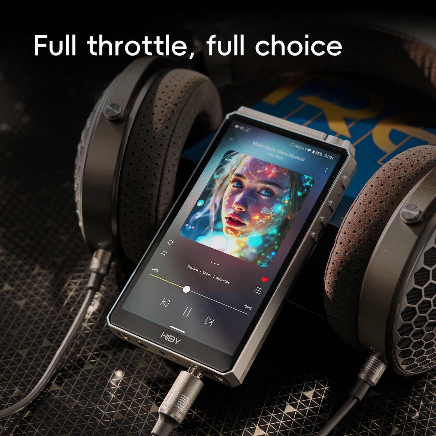 Android 12 Music Player MP3 USB DAC HIFI WiFi Bluetooth 5.0 CS43198 *4 MQA16x DSD512 PCM768 4500mAh