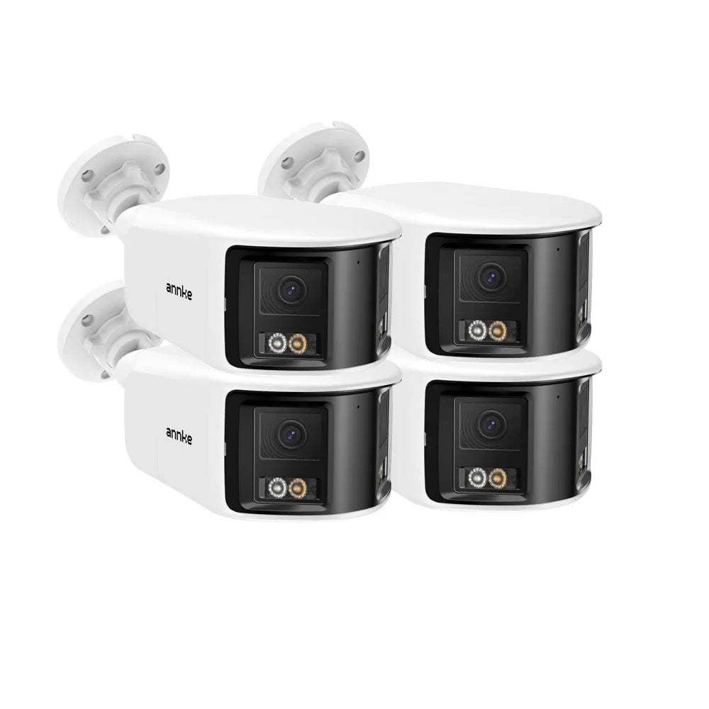 4K 8MP POE Surveillance Camera Dual Lens outdoor poe camera 1/2/4PCS Color Night Vision CCTV Video Security Camera For NVR