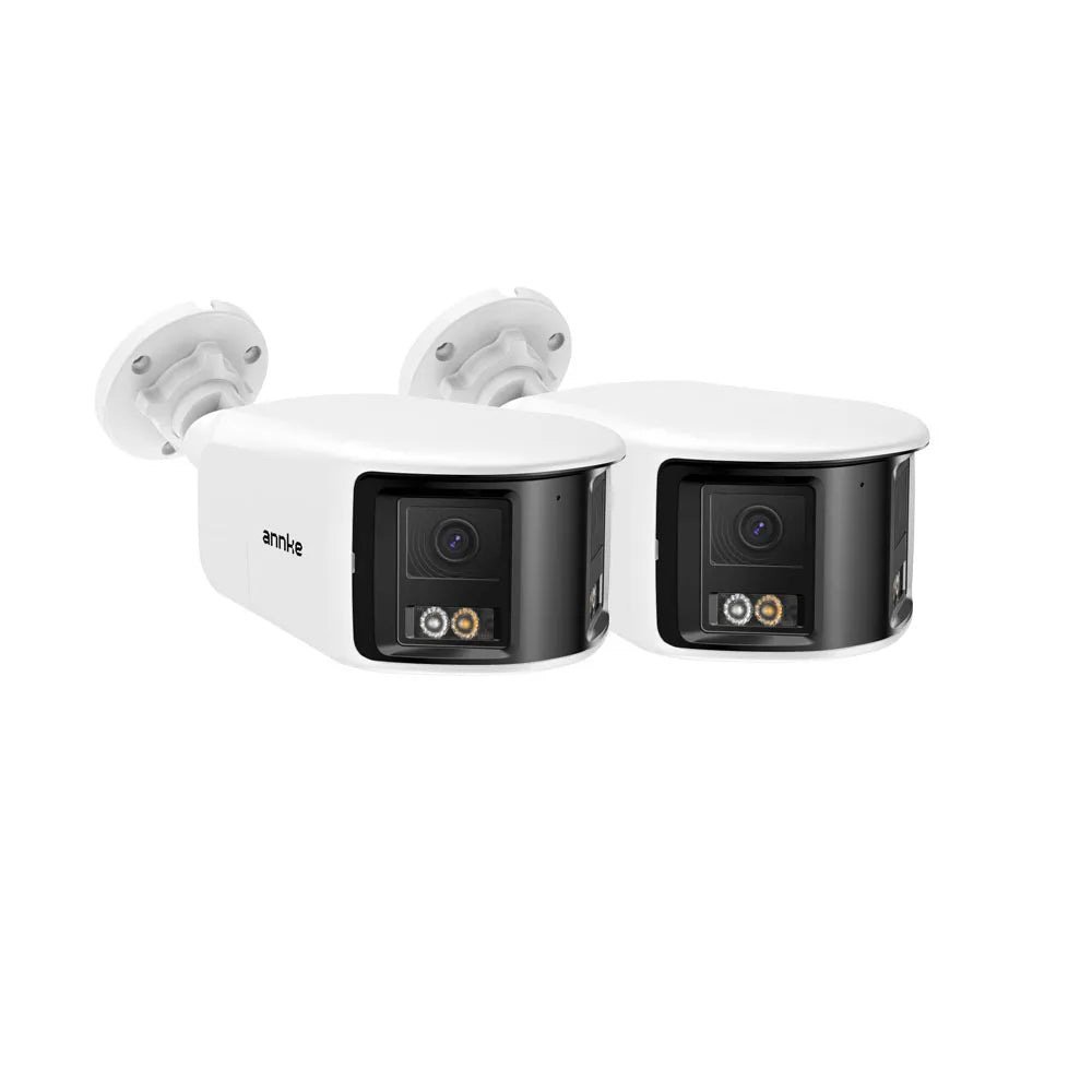 4K 8MP POE Surveillance Camera Dual Lens outdoor poe camera 1/2/4PCS Color Night Vision CCTV Video Security Camera For NVR