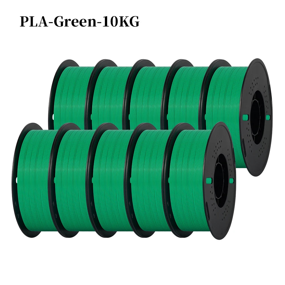 22LBS PETG or PLA filament 3D Printer Filament 10 Rolls 1KG 1.75MM Eco-Friendly Good Toughness Mix Color Free Shipping