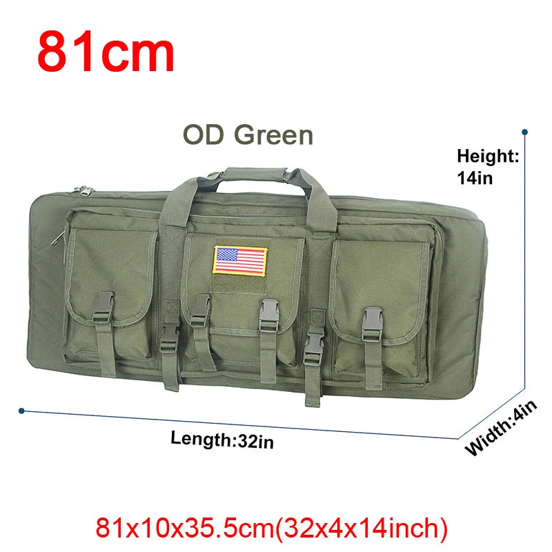 32 38 42 48 inch Tactical Double Rifle Case Molle Rifle Bag Sniper Airsoft Gun Case Backpack Hunting Gun Holster