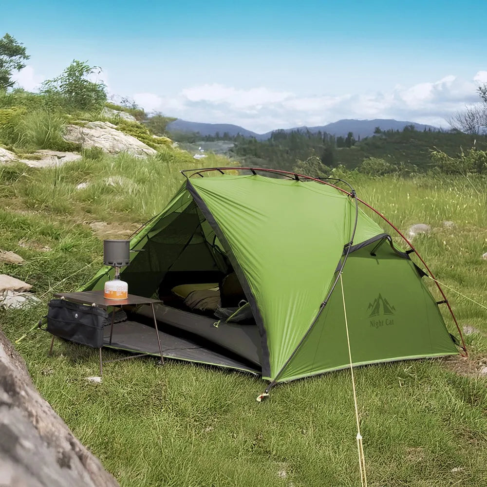 Ultralight Backpacking Tent: Waterproof Lightweight Two People Camping Tent for Outdoor Hiking Trekking with Double Layers Aluminum Poles and Footprint 1- 2 Persons