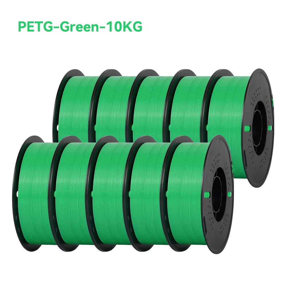 22LBS PETG or PLA filament 3D Printer Filament 10 Rolls 1KG 1.75MM Eco-Friendly Good Toughness Mix Color Free Shipping
