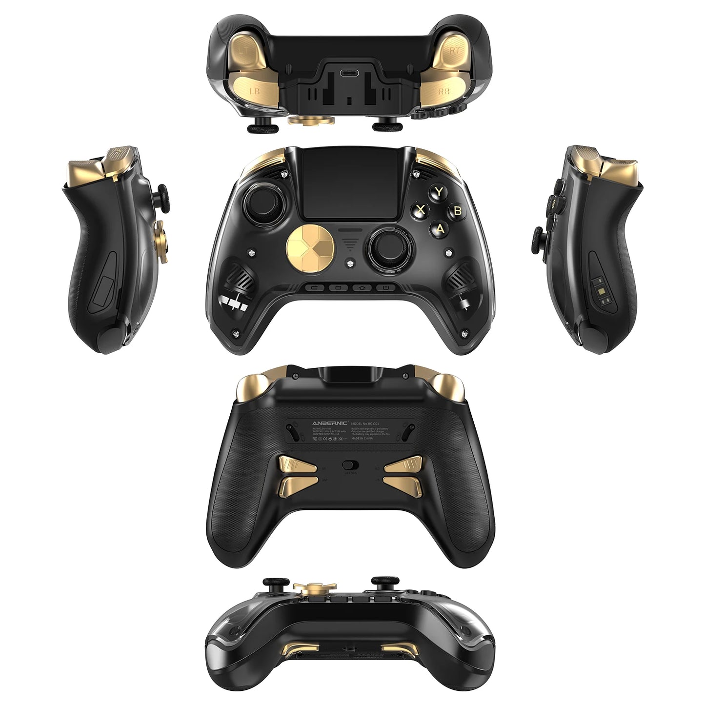 RG G01 Retro Games Controller Hall Effect Triggers Bluetooth/Wired/Wireless XBOX Gamepad for PC Android IOS Steam Linux