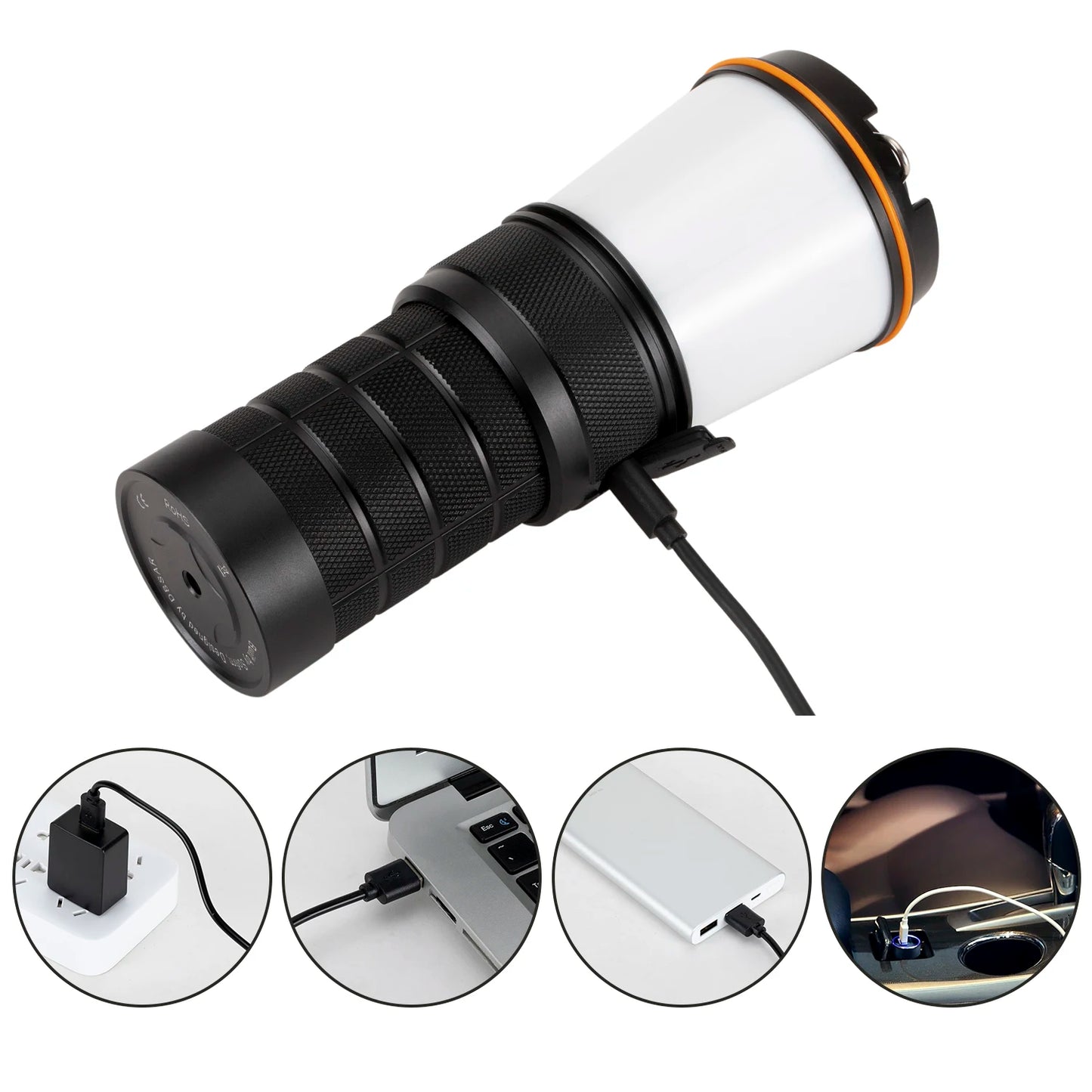 LED Camping Light Super Bright Anduril 2.0 Rechargeable Hiking Torch Spotlight Variable Color 2700K to 5000K