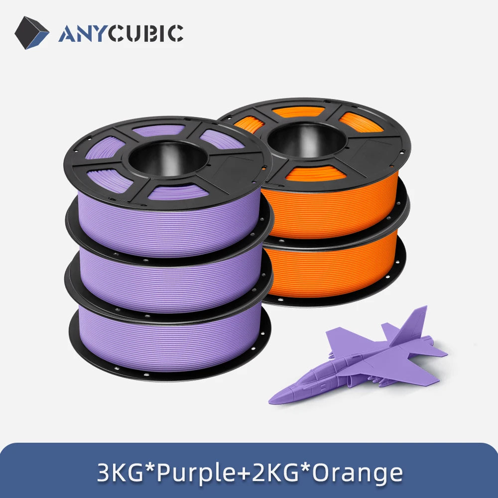 5 KGYCUBIC PLA Filament For FDM 3D Printer 1.75mm Eco-friendly 3D Printing Material Failment For Kobra S1C K3C EU US Warehouse