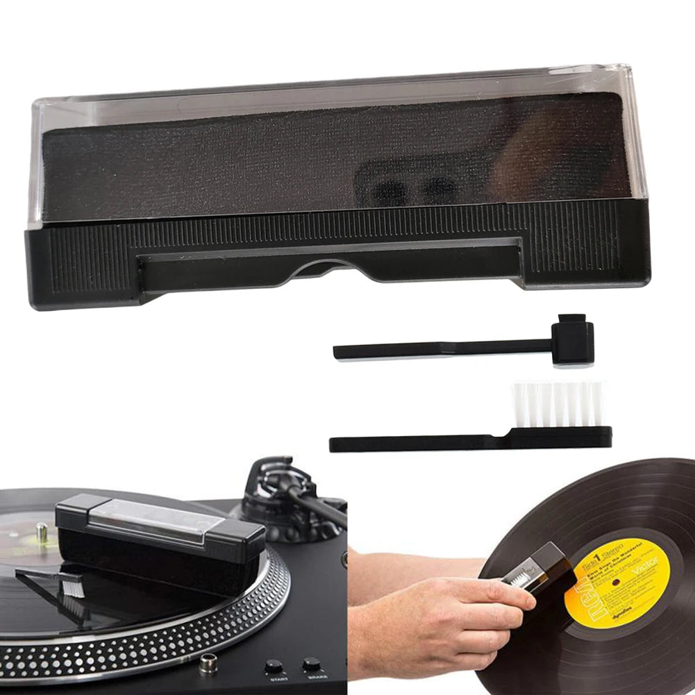 Anti Static Dust-Remover Vinyl Record Cleaner Cleaning Brush for Vinyl Record Player Dust-Remover-Brush Turntables Cleaning Kit