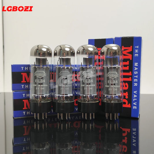 Mullard EL34 Tubes - Direct Replace for 6CA7/EL34B, Enhanced Sound in Tube Amps & Guitar Rigs Power Amplifier