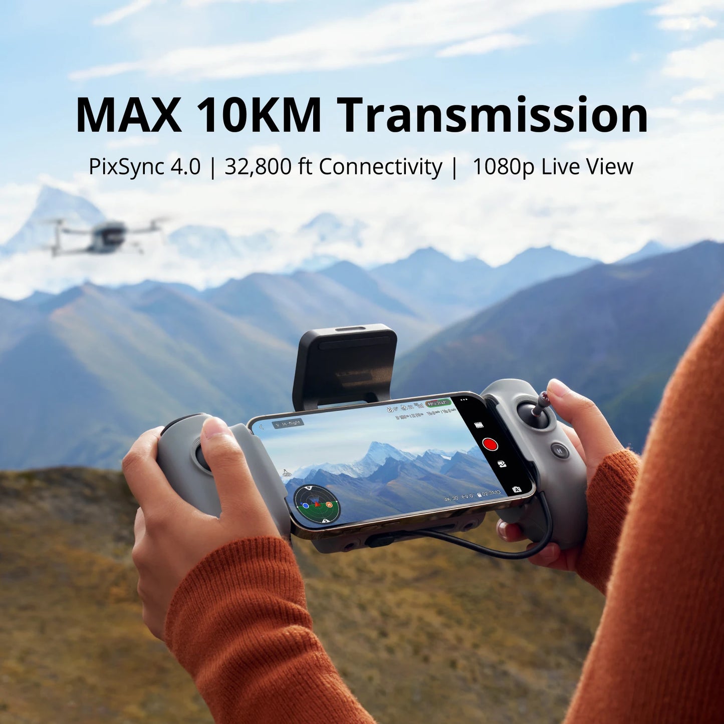 2 3-Axis Gimbal Camera Drone 4K HDR Video, 8K Photo, Vertical Shooting, 10-KM, AI Night Shot Tracking, Under 249g