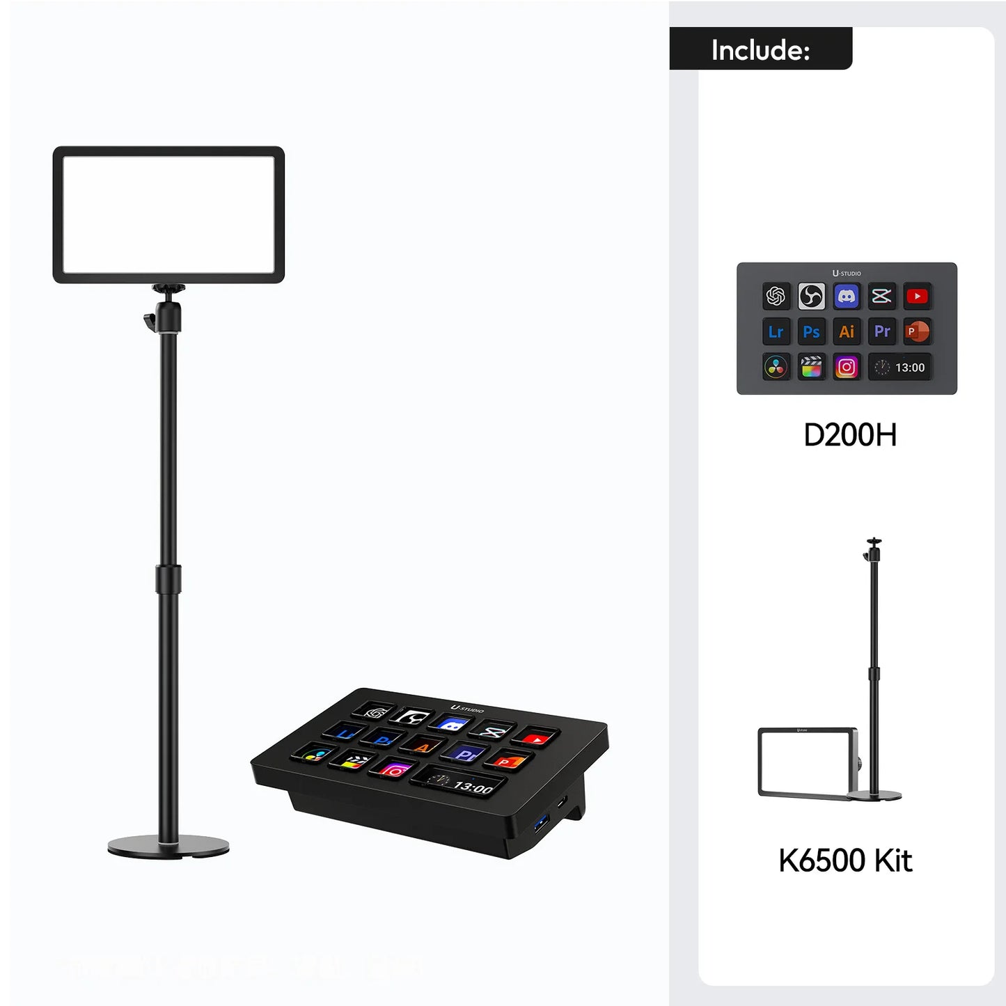 Ulanzi D200/D200X/D100H Production Console and Studio Controller for Gaming/Office/Livestreaming/Content Creation Youtube Tiktok